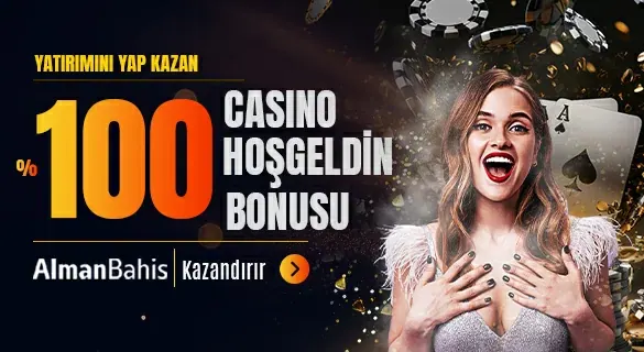 Almanbahis %100 Hoş Geldin Casino Bonusu