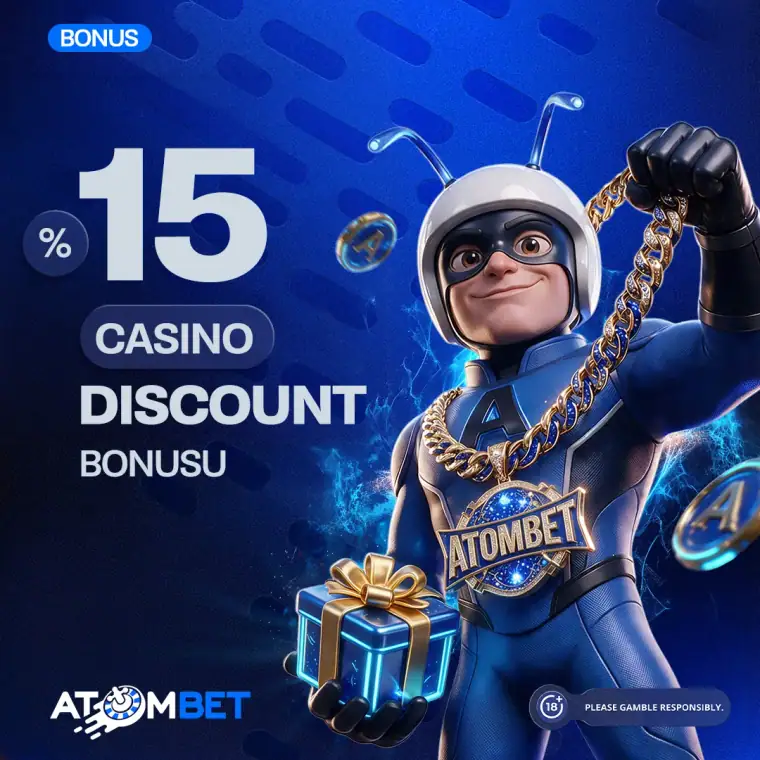 Atombet %15 Casino Discount Bonusu