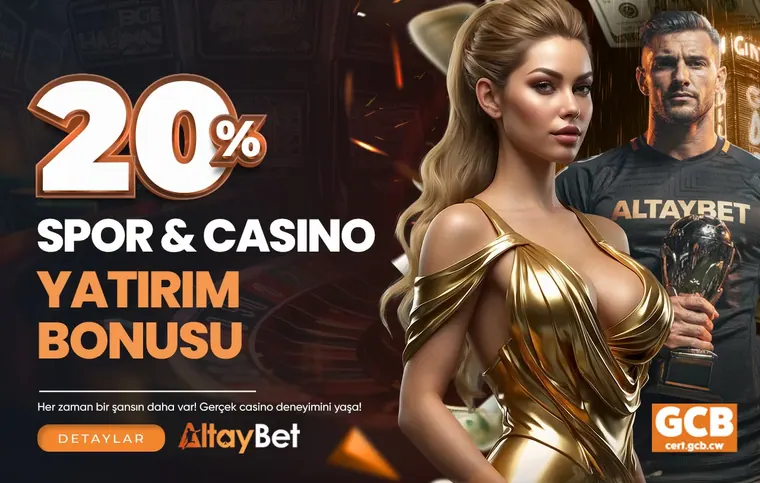 Altaybet %20 Spor ve Casino Yatırım Bonusu