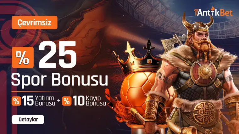 Antikbet %15 + %10 Spor Çevrimsiz Yatırım ve Kayıp Bonusu